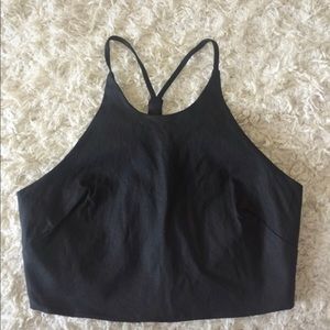 Pleather crop top